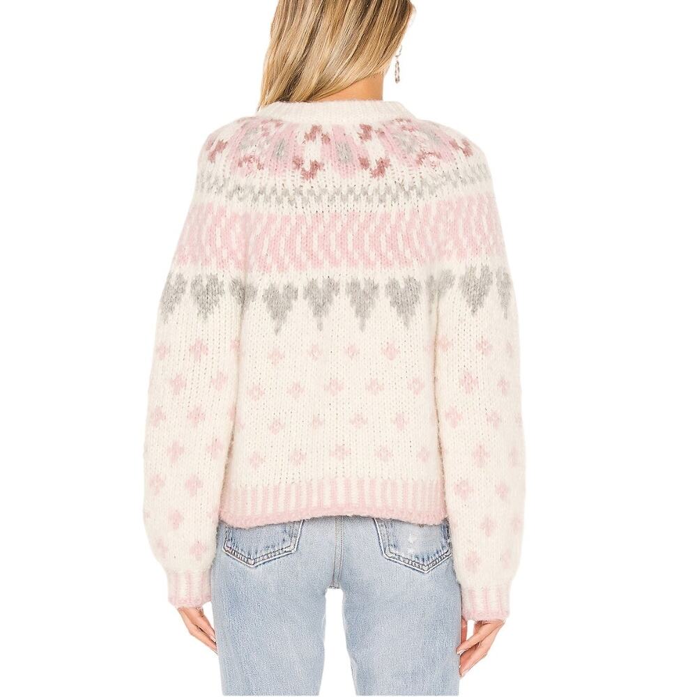 Sold Out LoveShackFancy Jamie Cardigan in Milky Clouds - Picture 7 of 8